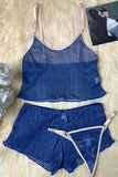 Gauze Strap Underwear Lingerie Set