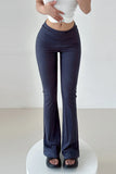 Casual Knit Bodycon Low Waist Pants Trousers