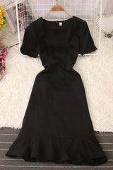 Short Sleeve Strappy Maxi Dress