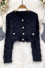 Retro Long Sleeve Buttons Cardigan Jacket Coat