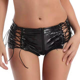 Bad Intentions Double Lace Up Latex Briefs