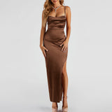 Michelle High-Slit Formal Dress