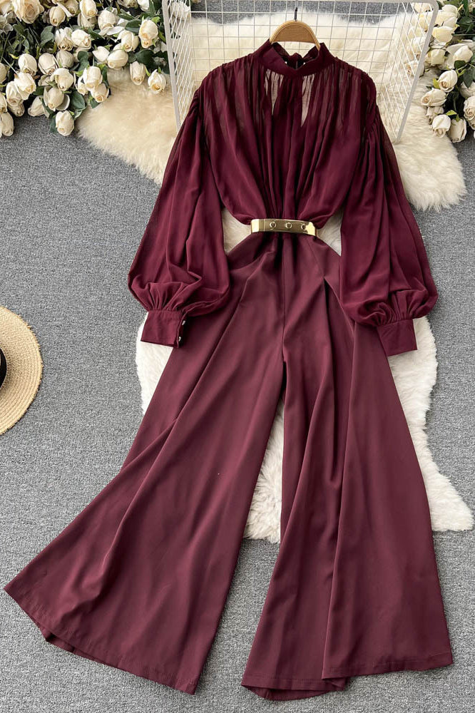 Long Sleeve Romper Jumpsuit