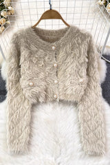 Retro Long Sleeve Buttons Cardigan Jacket Coat