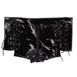 Bad Intentions Double Lace Up Latex Briefs