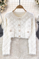Retro Long Sleeve Buttons Cardigan Jacket Coat