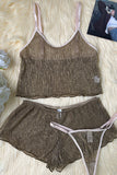 Gauze Strap Underwear Lingerie Set