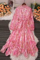 Floral Long Sleeve Maxi Dress