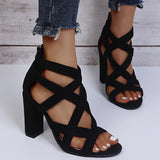 Cross My Heart Block Heels