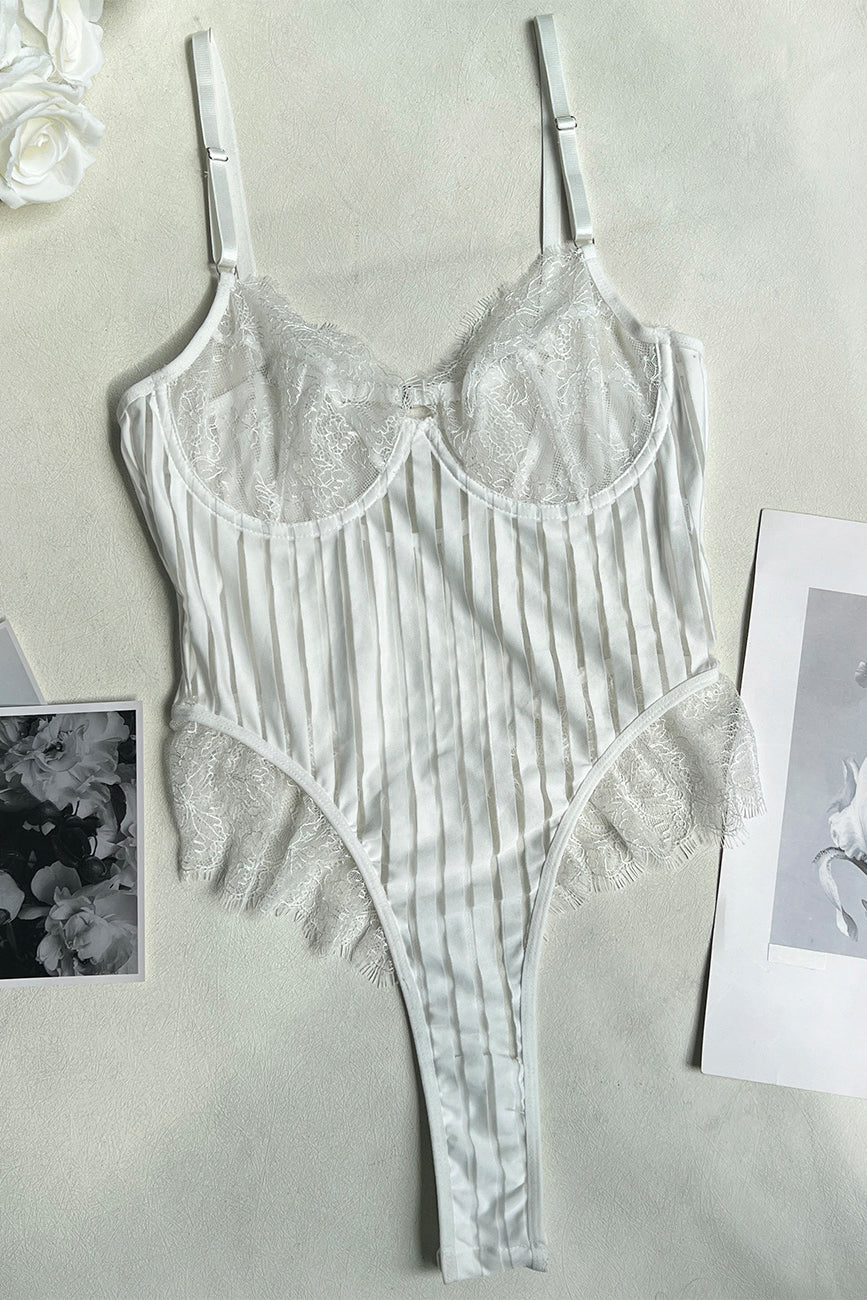 Gauze Lace Bodysuit Underwear Lingerie