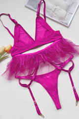 Strappy Tassel Underwear Lingerie Set
