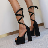 Level Up Essential Faux Suede Block Heel