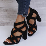 Cross My Heart Block Heels