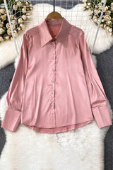 Long Sleeve Buttons Shirt Top