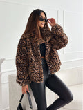 Sherpa Leopard Bomber Jacket