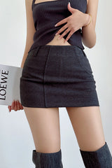Retro High Waist Skirt