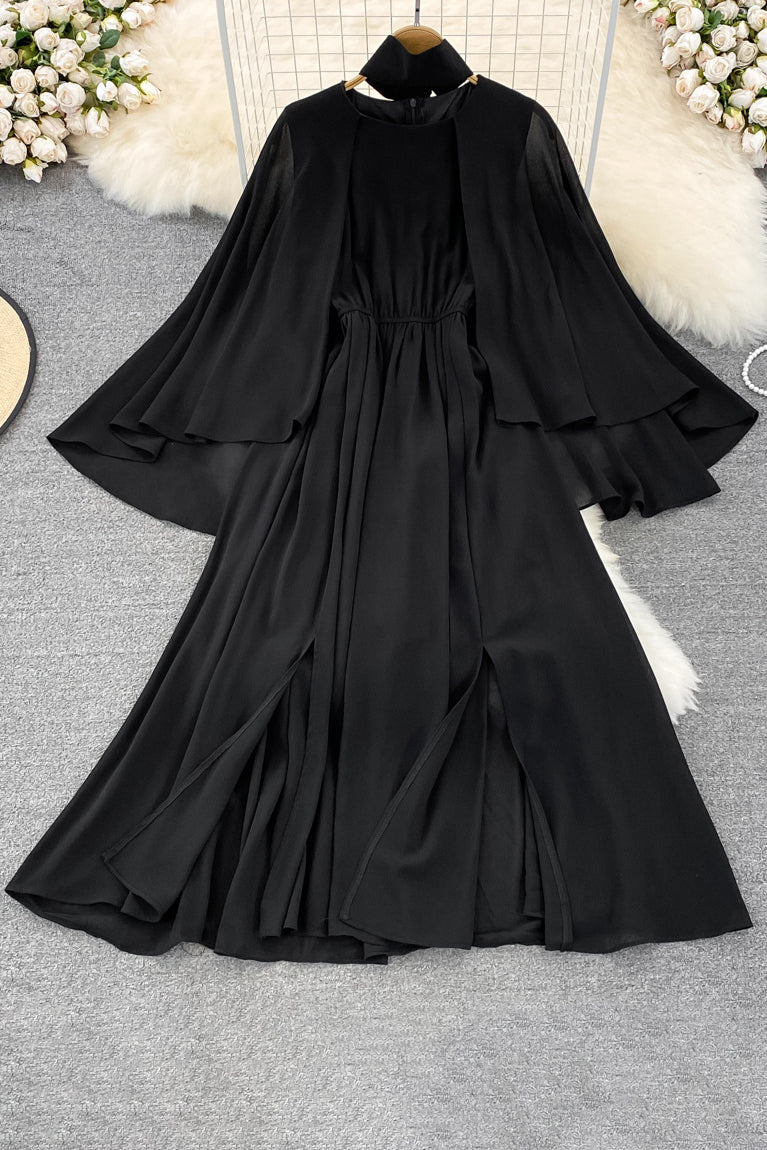 Long Sleeve Ruffle Maxi Dress