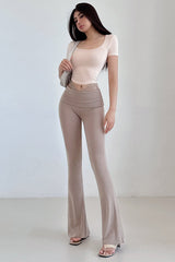 Lace V Waist Bodycon Pants Trousers