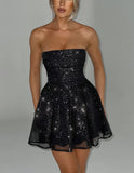 Waverly Formal Glitter And Sequin Party Dress