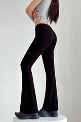 Casual Knit Bodycon Low Waist Pants Trousers