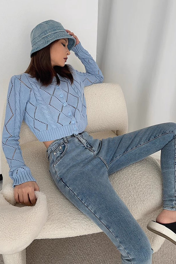 Open Front Cardigan Sweaters Buttoned Front Knit Outwear Coats