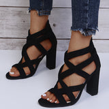 Cross My Heart Block Heels