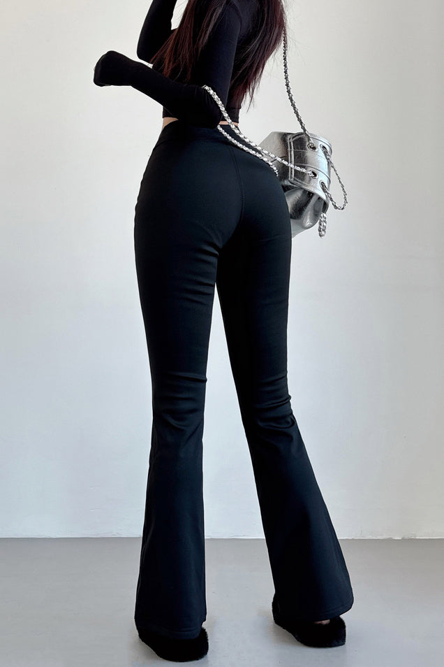 V-Waist Plus Velvet Pants Trousers