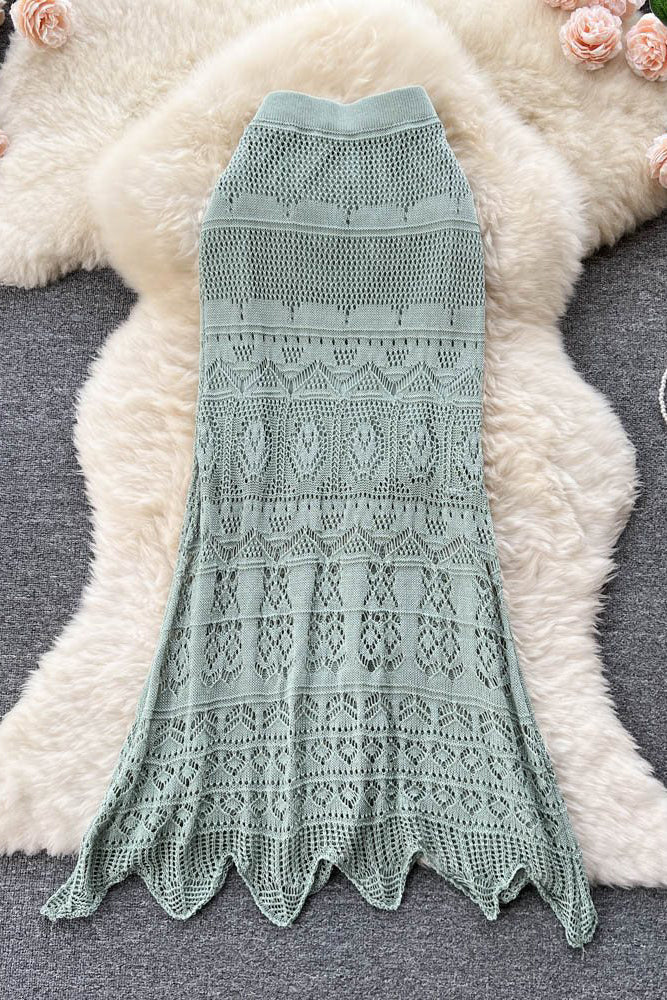 Irregular Hollow Beach Skirt