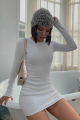 Crew Neck Bodycon Dress