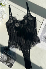 Gauze Lace Bodysuit Underwear Lingerie