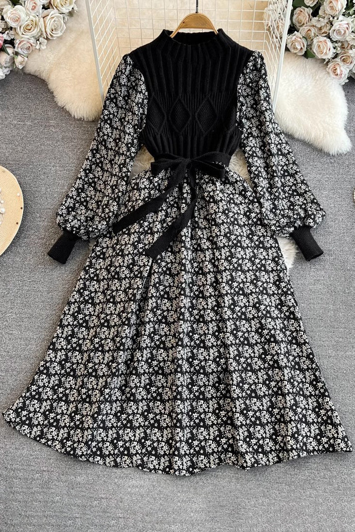 Casual Knit Long Sleeve Strappy Maxi Dress
