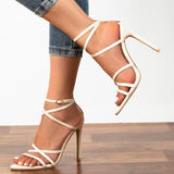 Simple And Chic Strappy Stiletto Heels