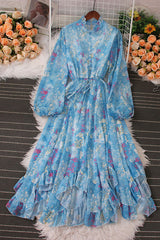 Floral Long Sleeve Maxi Dress