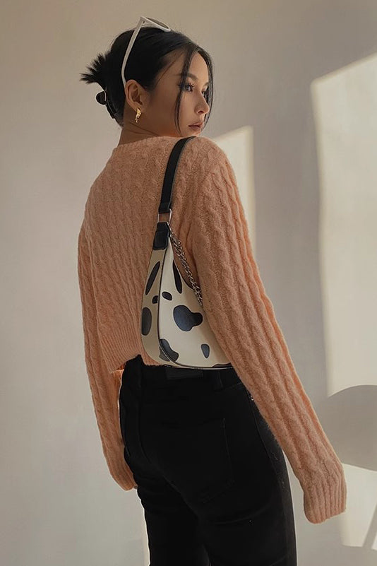 Long Sleeve Cable Knit Button Cardigan Sweater Open Front Outwear Coat