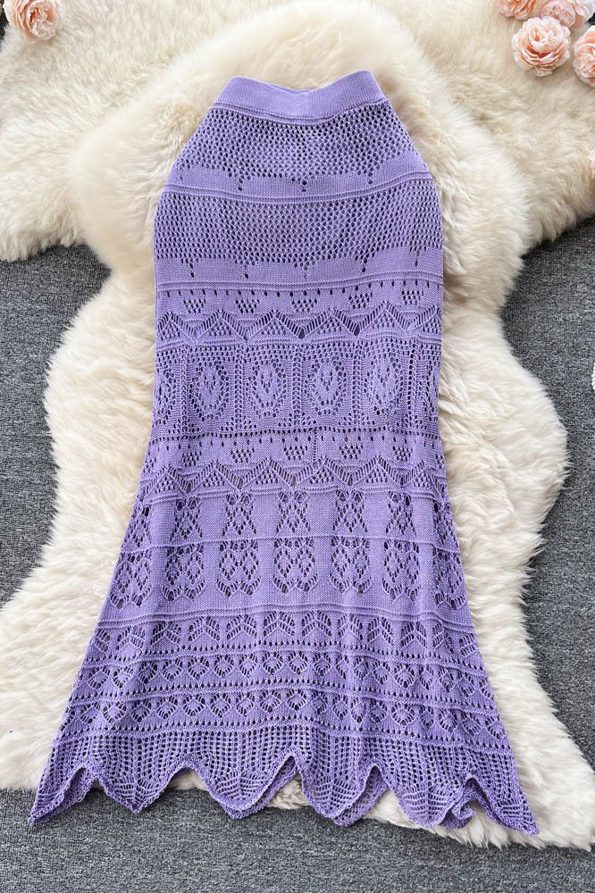 Irregular Hollow Beach Skirt