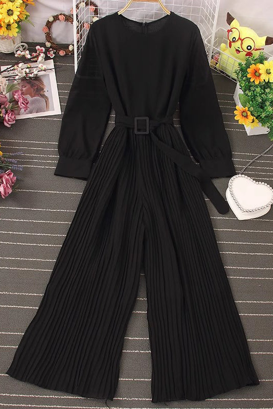 Ruffle Long Sleeve Romper Jumpsuit