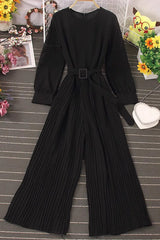 Ruffle Long Sleeve Romper Jumpsuit