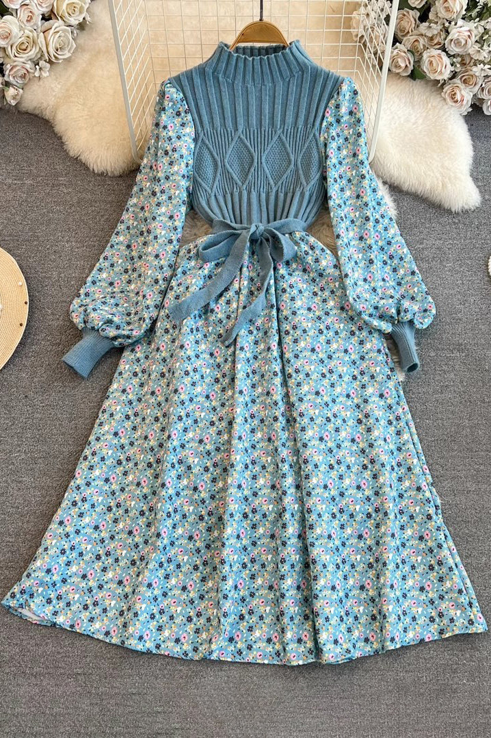 Casual Knit Long Sleeve Strappy Maxi Dress
