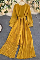 Ruffle Long Sleeve Romper Jumpsuit