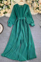 Ruffle Long Sleeve Romper Jumpsuit