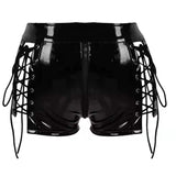 Bad Intentions Double Lace Up Latex Briefs