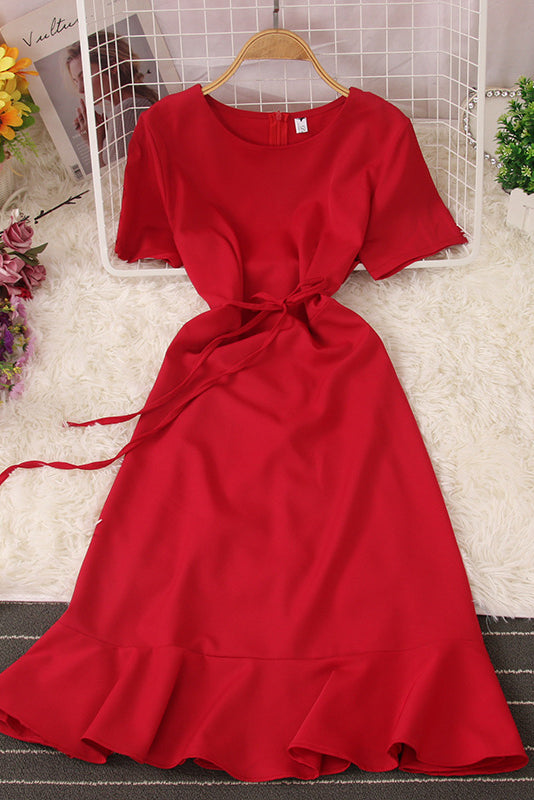 Short Sleeve Strappy Maxi Dress