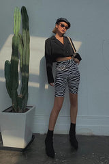 Retro Lapel Neck Crop Blazer Shirt