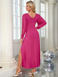 Trista Formal Long Sleeve Midi Dress