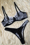 Lace Embroidery Underwear Lingerie Set