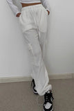 Drawstring Waist Pocket Side Cargo Sports Pants