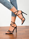 Simple And Chic Strappy Stiletto Heels