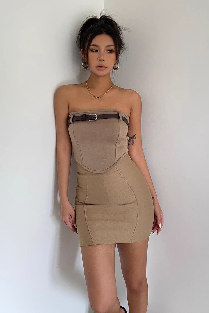 Fitted A-Line Solid Skirt