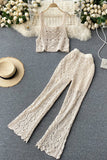 Casual Vest Tank Top Pants Trousers Beach Set Two-Piece
