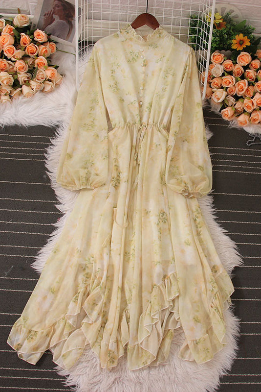 Floral Long Sleeve Maxi Dress